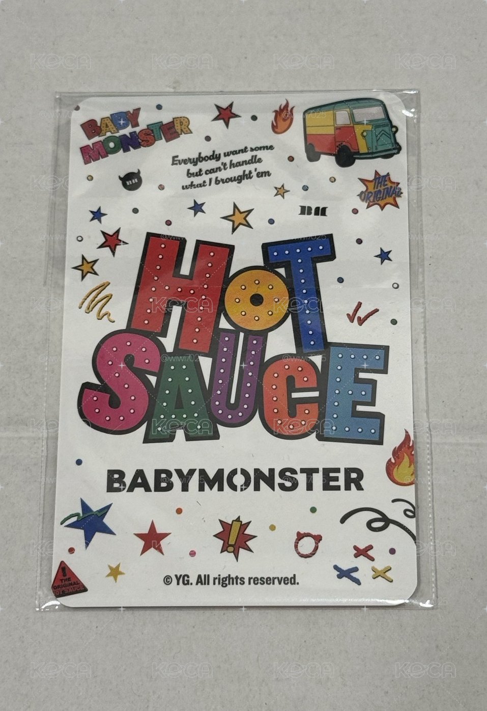 只有小卡不含立牌，雅賢HOT SAUCE wvs 周邊卡 旋轉壓克力立牌卡未拆原包裝