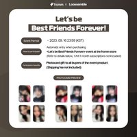 Let's be Best Friend Forever 小卡套組
