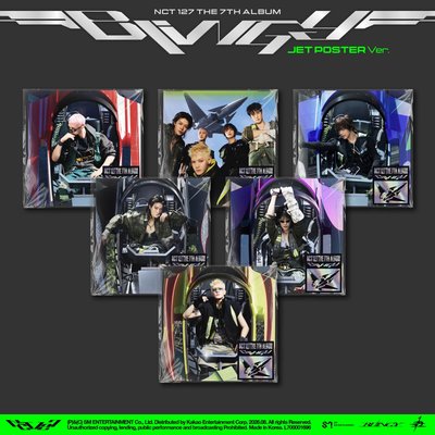 nct127 blingy 未拆專 jet poster ver.