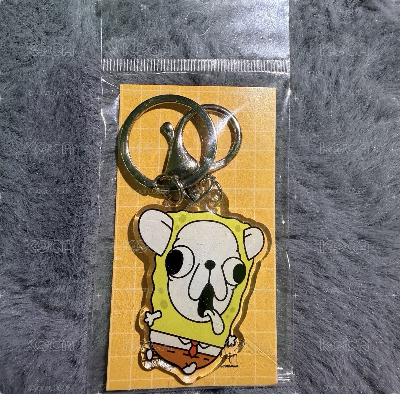 海綿寶寶x變種吉娃娃壓克力鑰匙圈