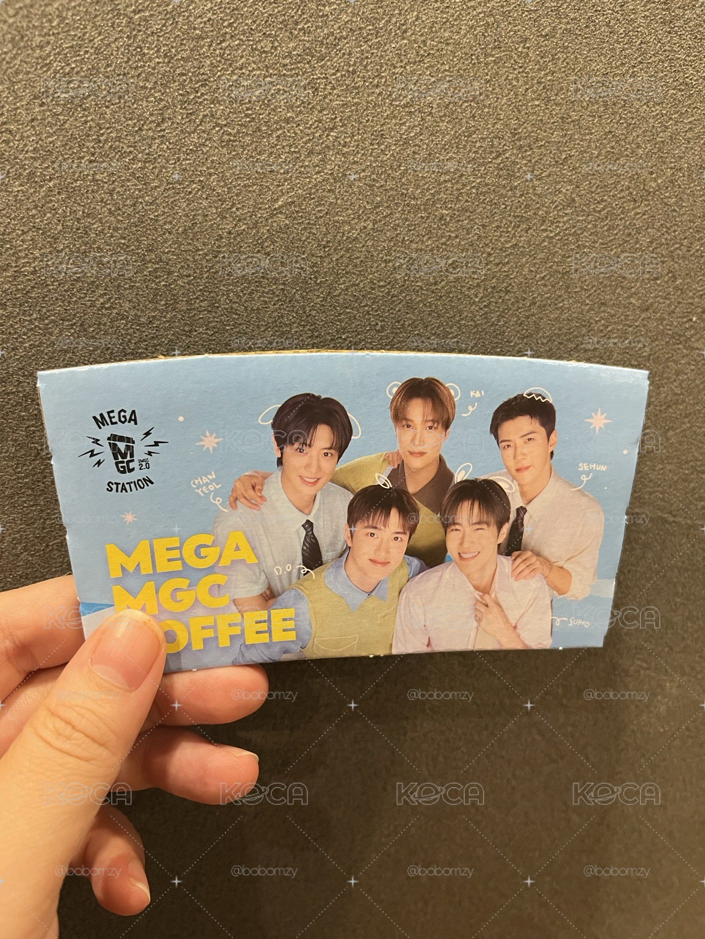 EXO mega coffee杯套