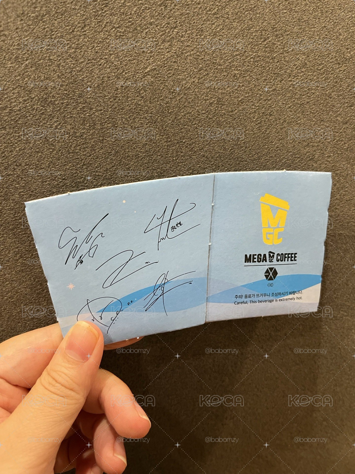 EXO mega coffee杯套