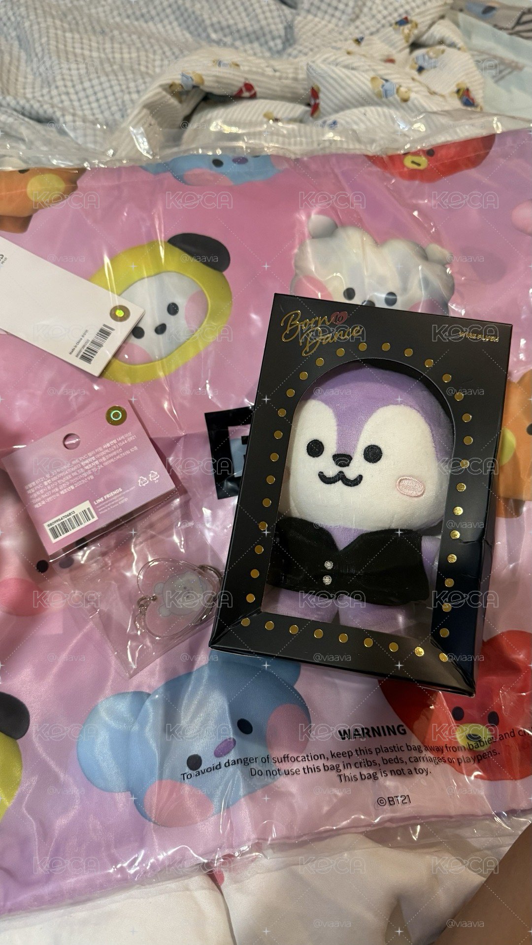 BT21 mang紳士帽娃娃+鑰匙圈+背包整圖不拆賣