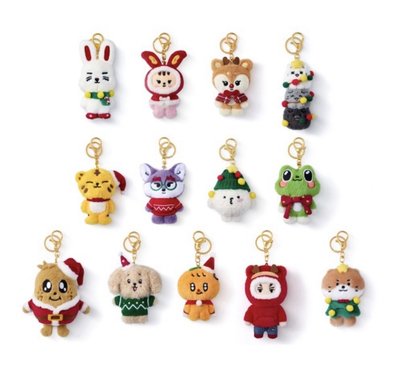 【SEVENTEEN全新現貨】＇ HOLIDAY with MINITEEN ＇ 聖誕 吊飾娃 鑰匙圈吊飾