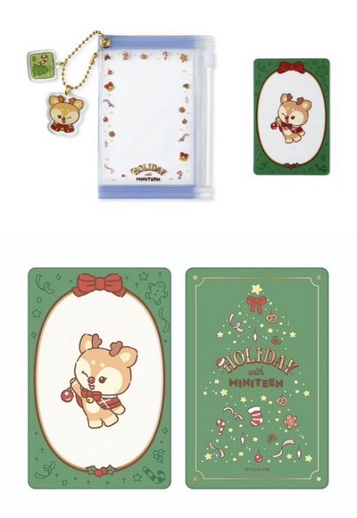 【SEVENTEEN 全新現貨】HOLIDAY with MINITEEN 聖誕 卡套（組）透明卡套 小卡 壓克力吊飾