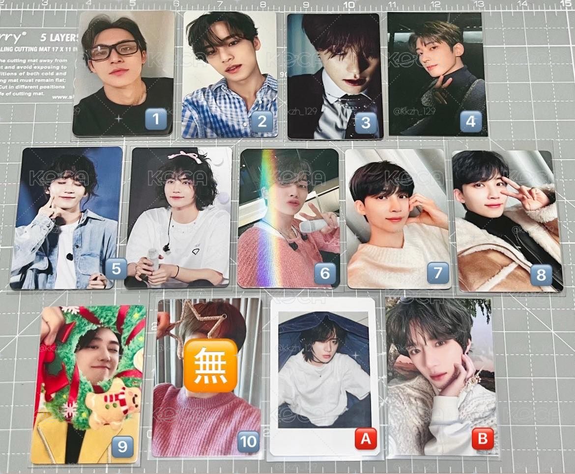 Seventeen 淨漢 圓佑 珉奎 The8 勝寛 李燦 TXT杋圭 小卡 熱貴卡中文卡背