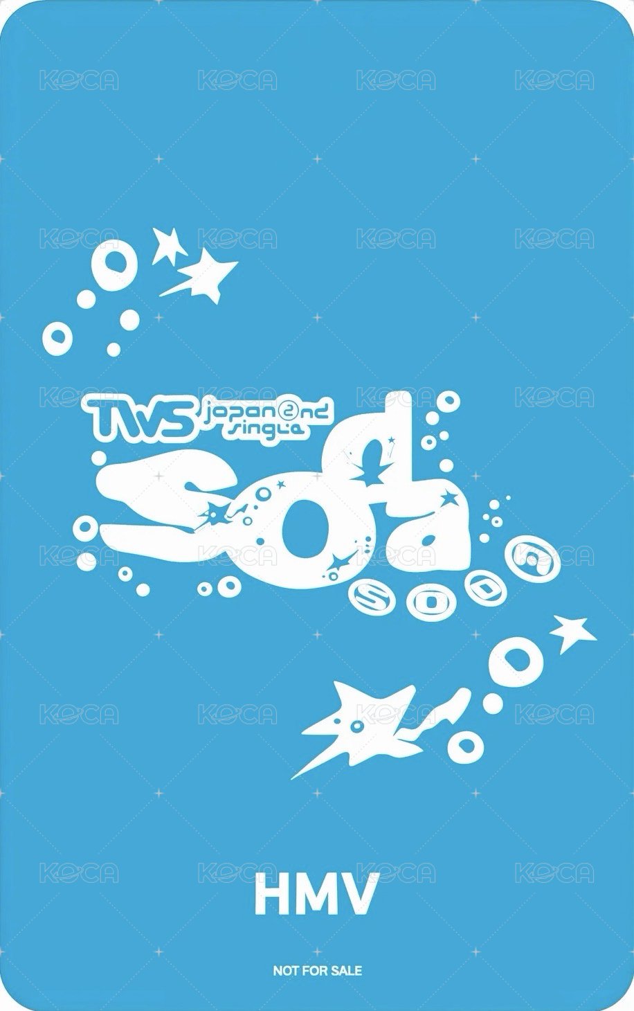 SODA SODA hmv Lucky draw card  Back