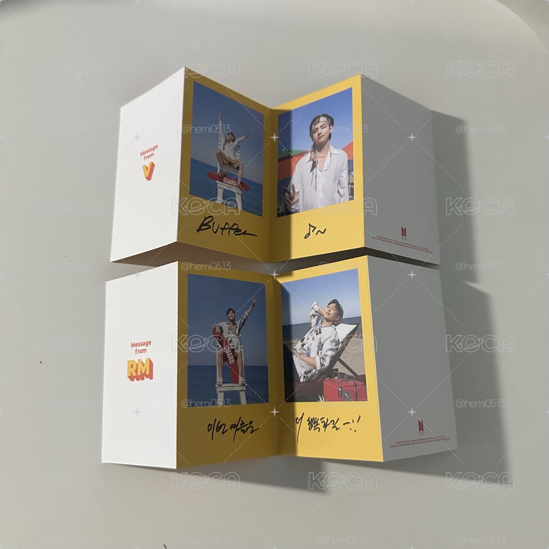 現貨在台｜BTS V RM 泰亨 南俊 Butter 專卡 訊息卡