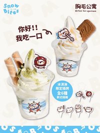 吃一口雪 冰淇淋限定插牌