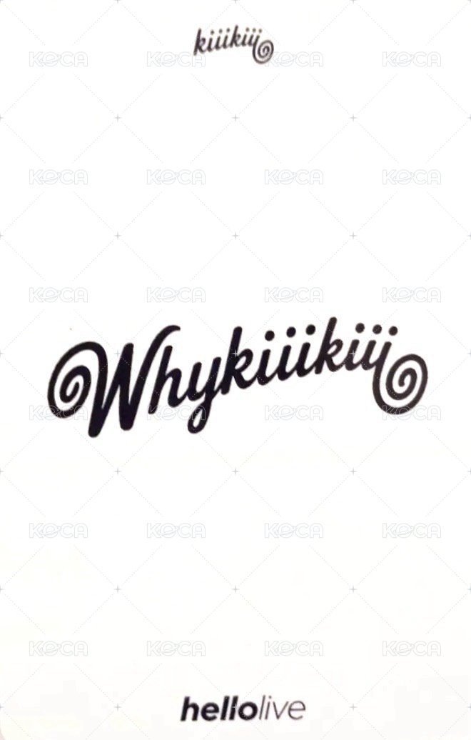 WhyKiiiKiii hl 預售 POB card  Back