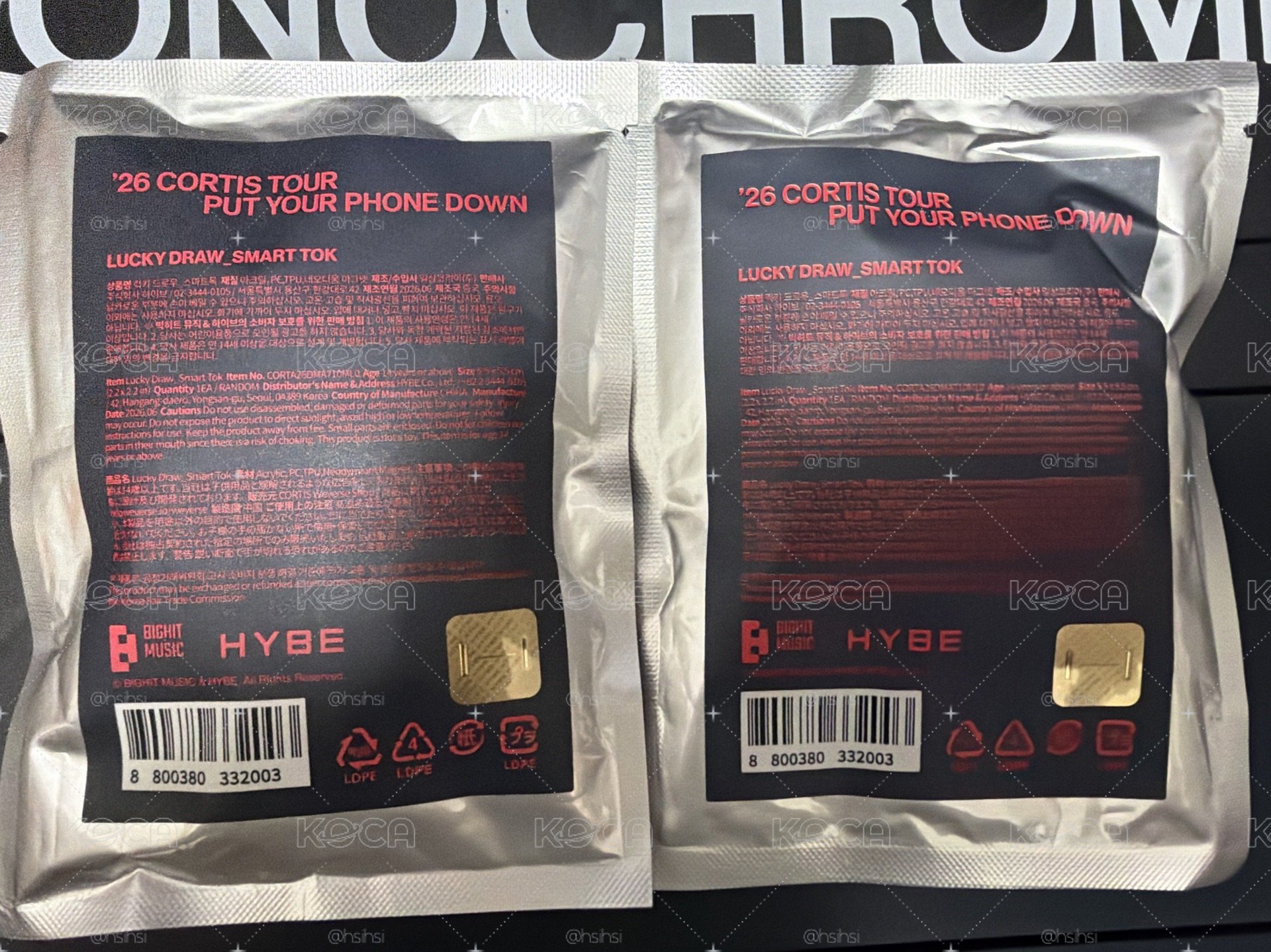 Cortis照片手機支架盲袋