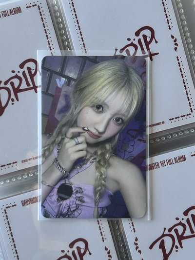 BABYMONSTER RAMI DRIP k4 單封 預售特典卡 