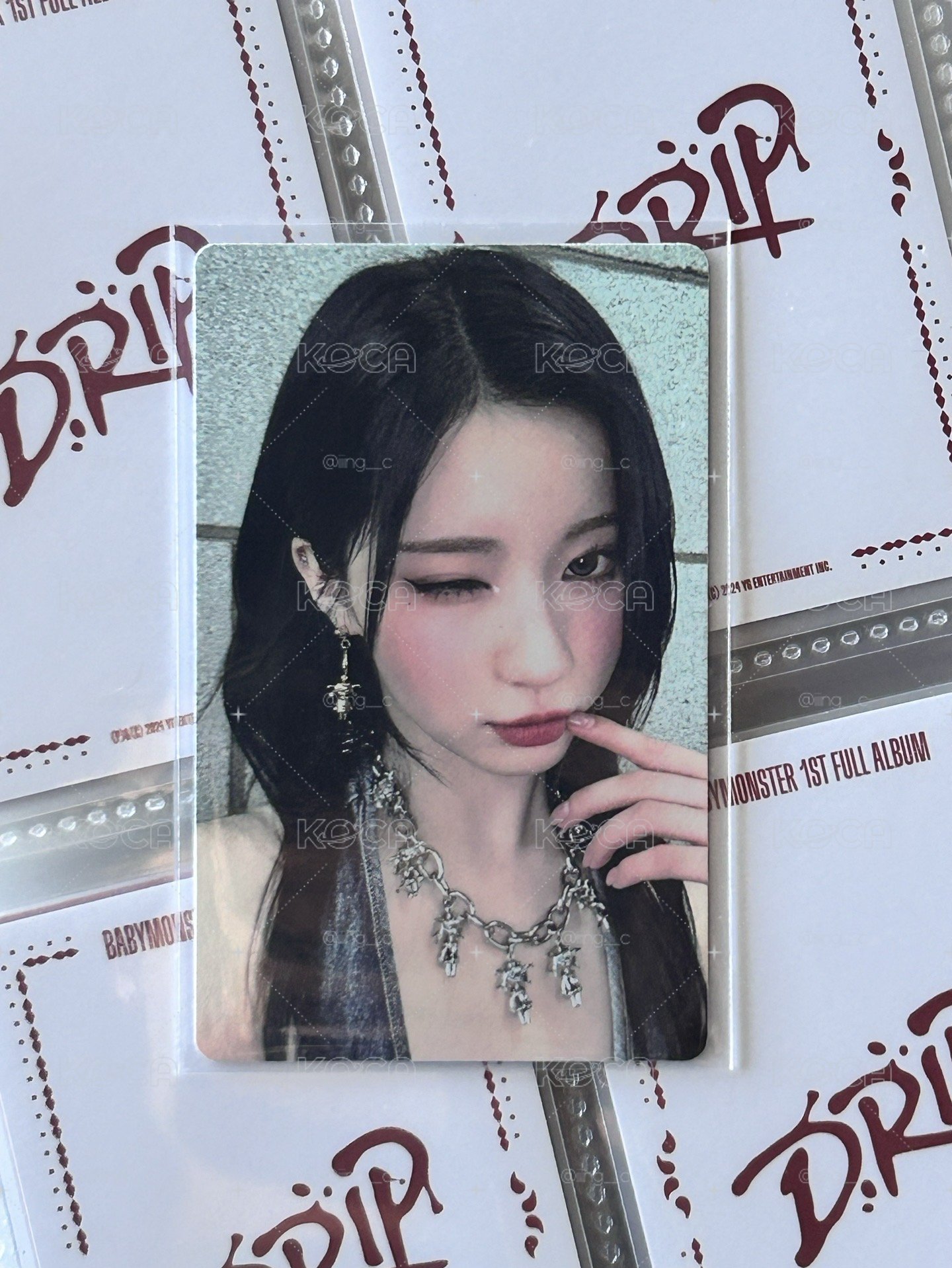 BABYMONSTER ASA DRIP WVS幸運卡 聖誕1.0 ver.A