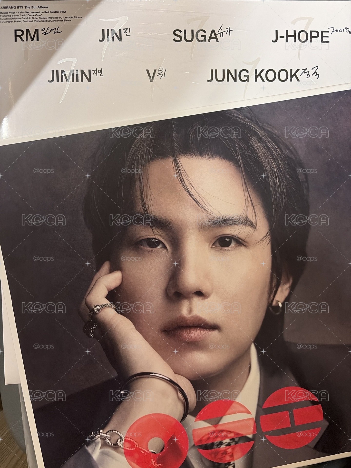 防彈 BTS 黑膠唱片 LP 兩張 (SUGA + Color ver.)