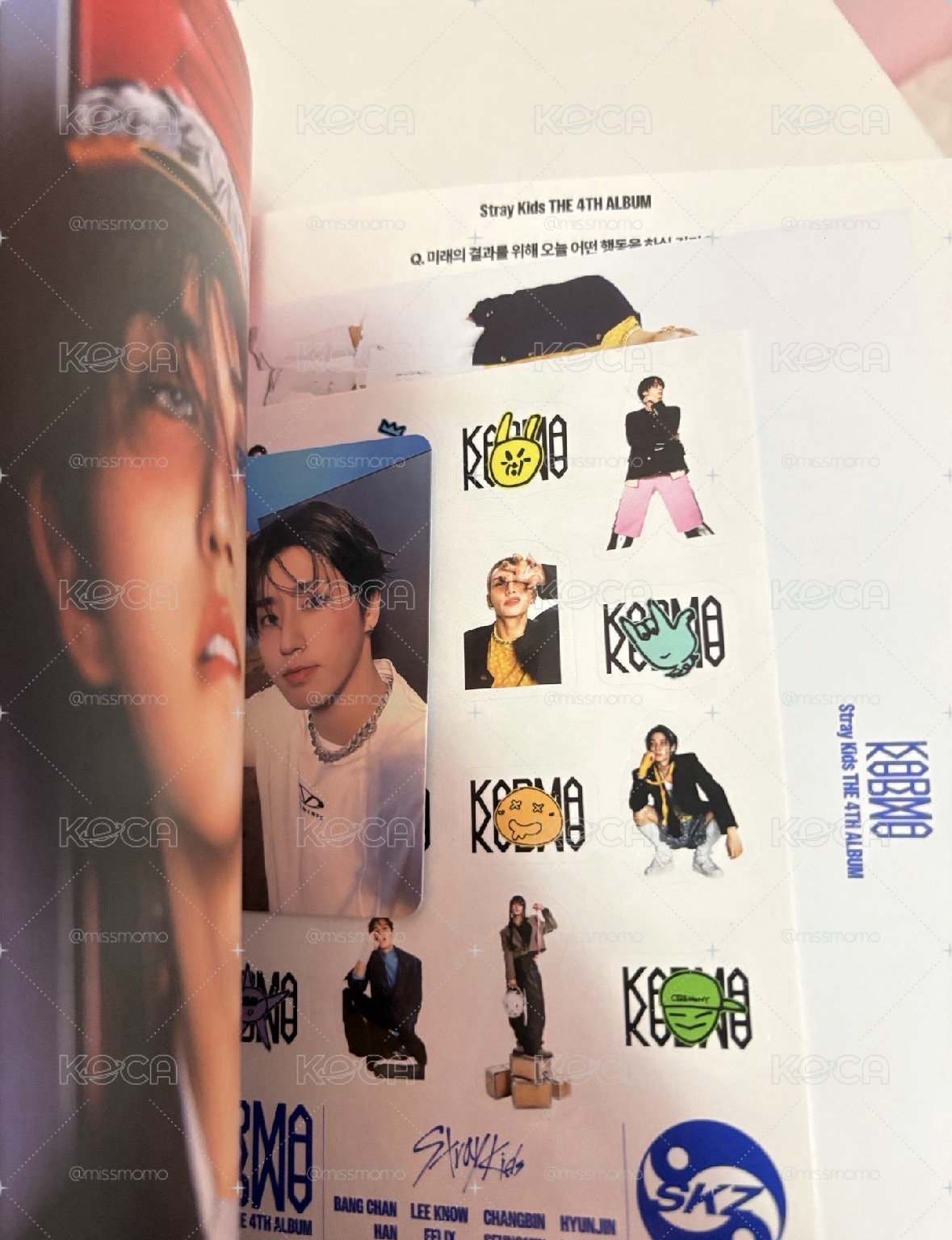Stray kids KARMA 已拆專 方燦 韓知城 專輯卡