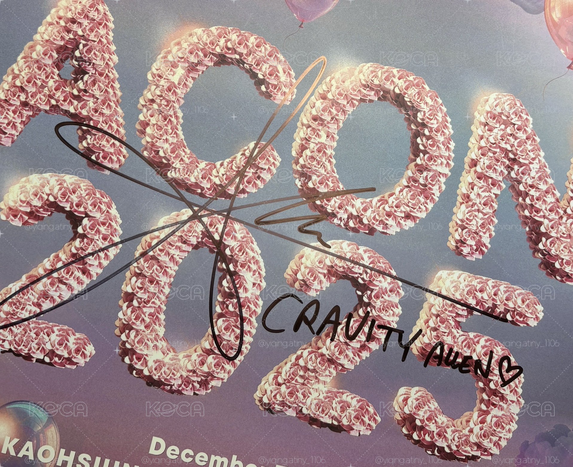 Acon2025 Cravity Allen  親簽海報 