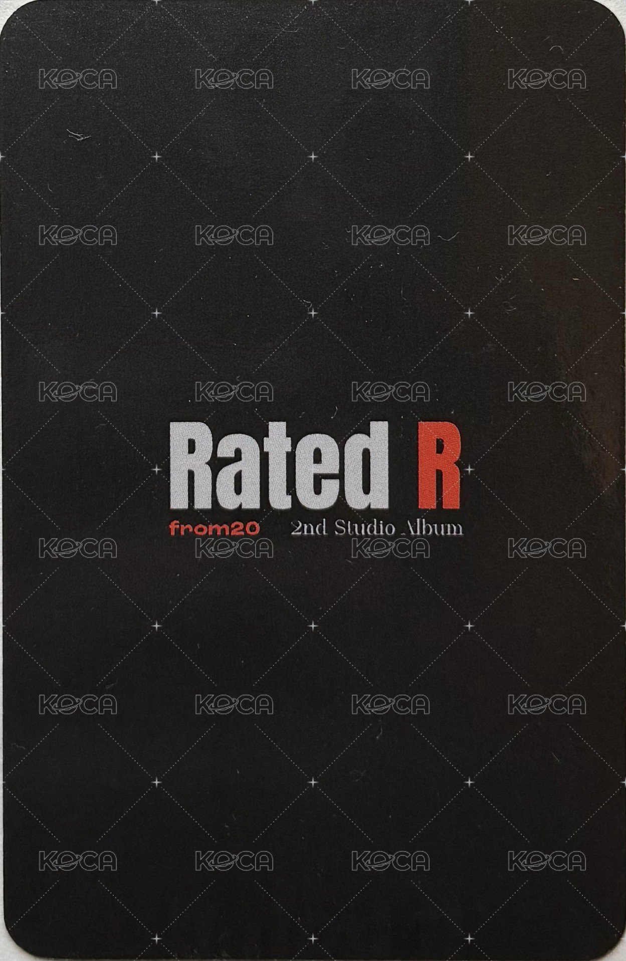 Rated R 專輯卡 B 背面