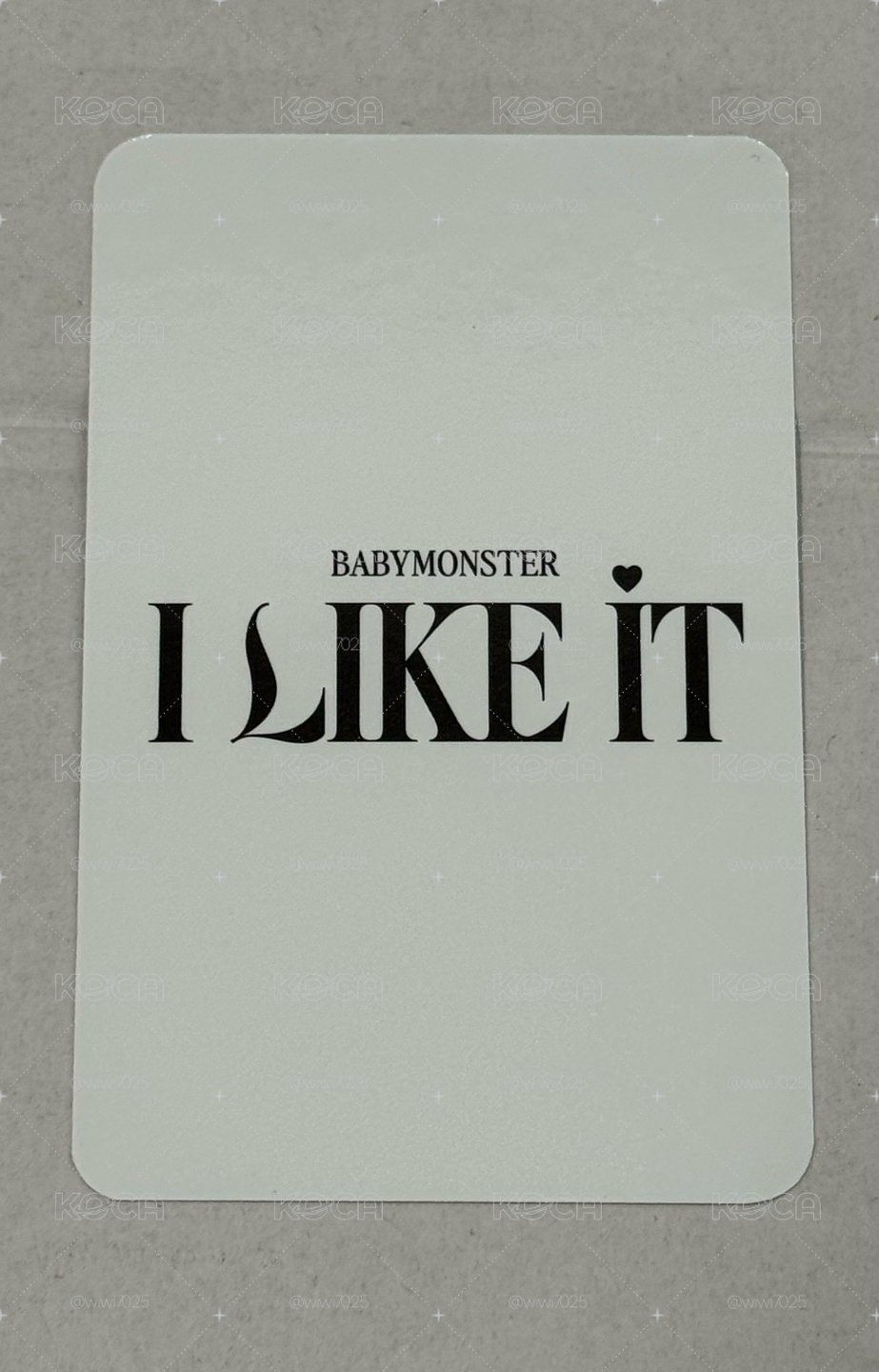 卡背有刮痕瑕疵 塔塔I LIKE IT mk A ver. 幸運卡 