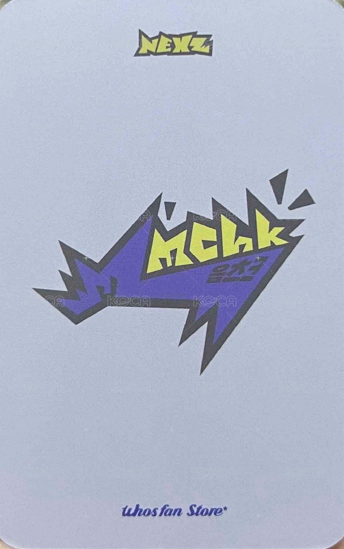 Mmchk wf 1.0 簽售卡  背面