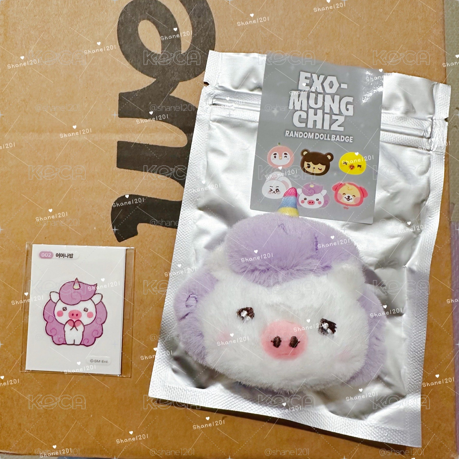 現貨✨We are DOLL!!［EXO-MUNGCHIZ］ 娃娃徽章 LAY+滿額贈貼紙