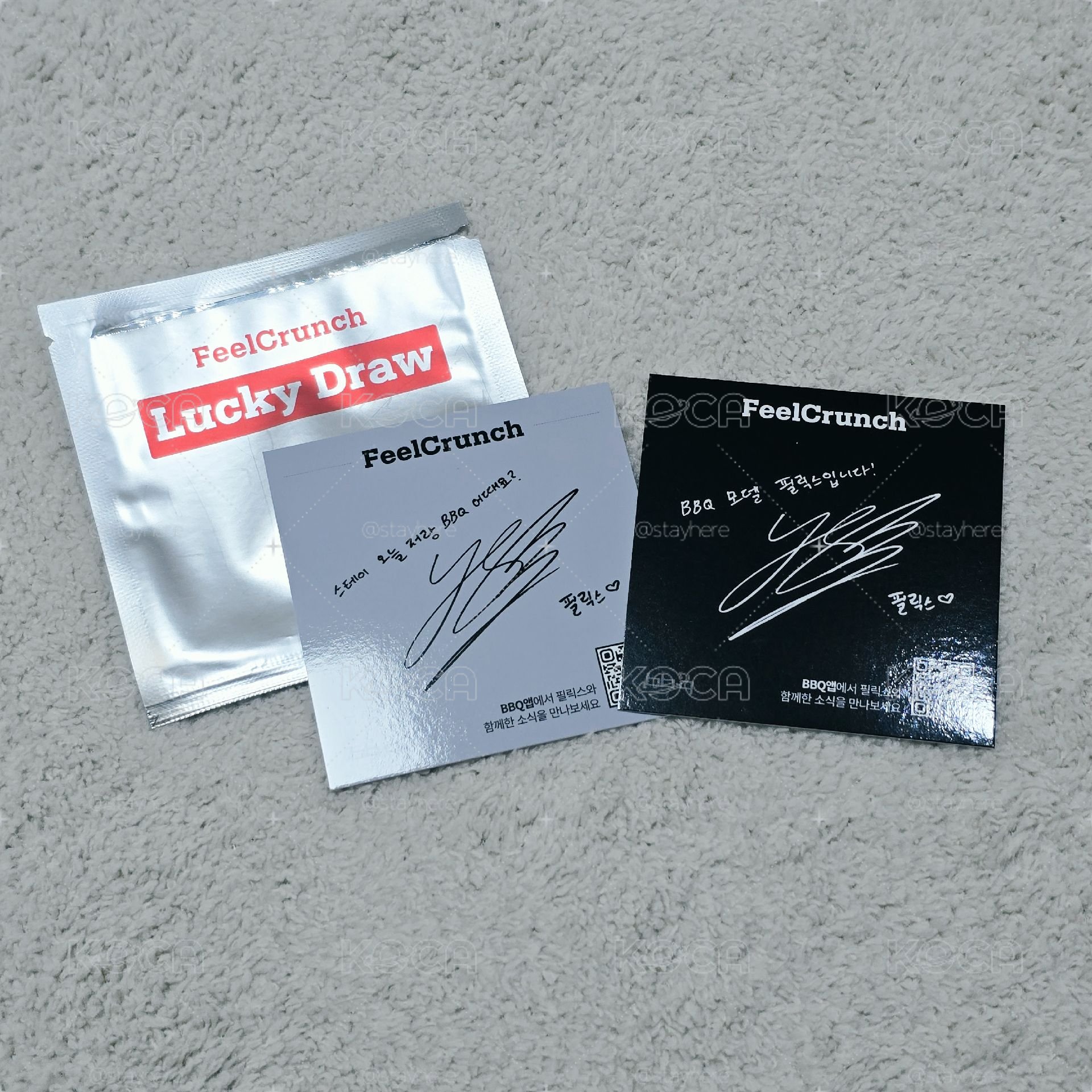Stray Kids Felix BBQ 炸雞卡