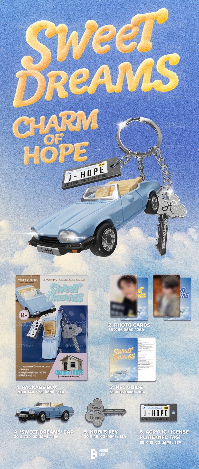 鄭號錫 J-HOPE CHARM OF HOPE SWEET DREAMS電子專