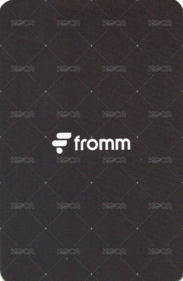 Yeojin 個人 fromm 現場合照 簽售卡 倉鼠ver. 背面