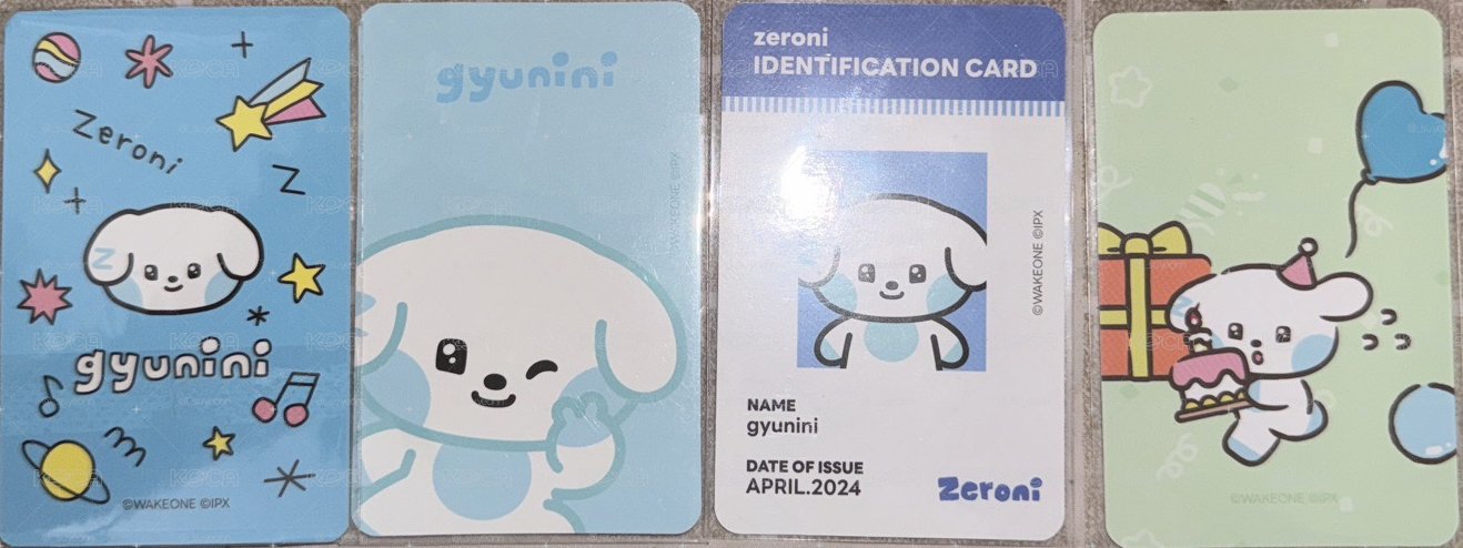 金奎彬 zeroni gyunini小卡/旋轉立牌