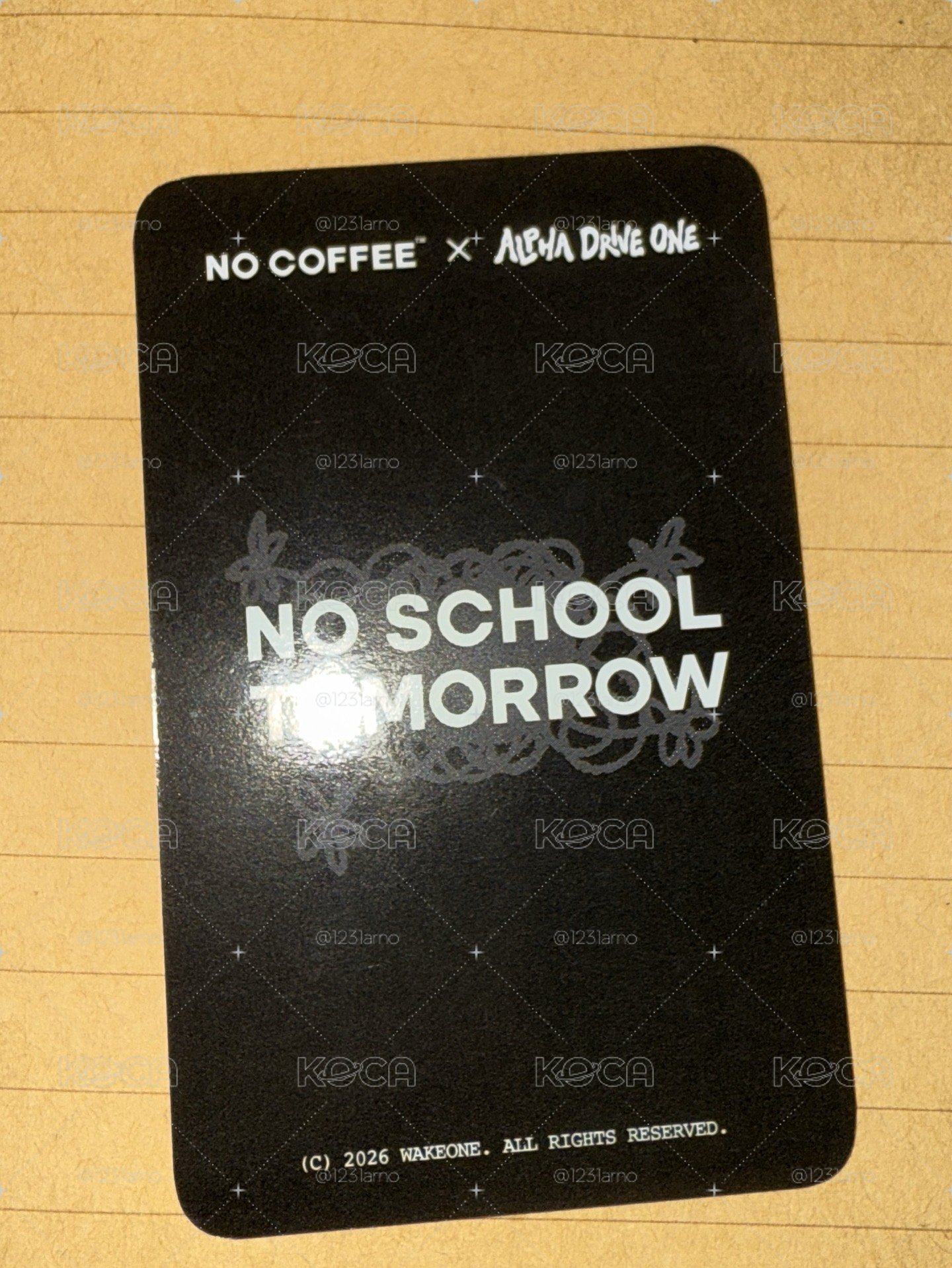 no coffee 鑫隆 滿額卡