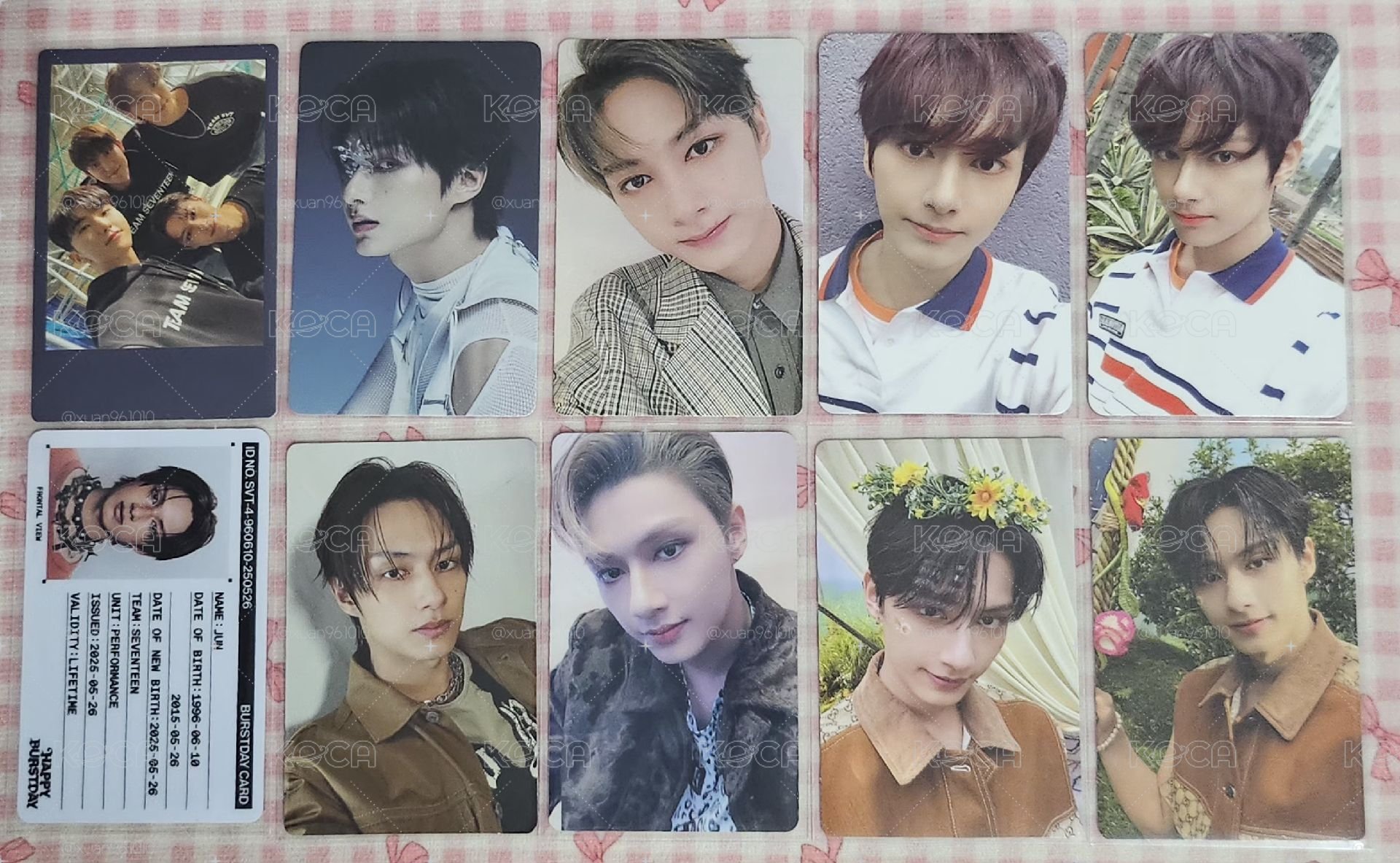 SEVENTEEN 文俊輝 專卡 周邊小卡