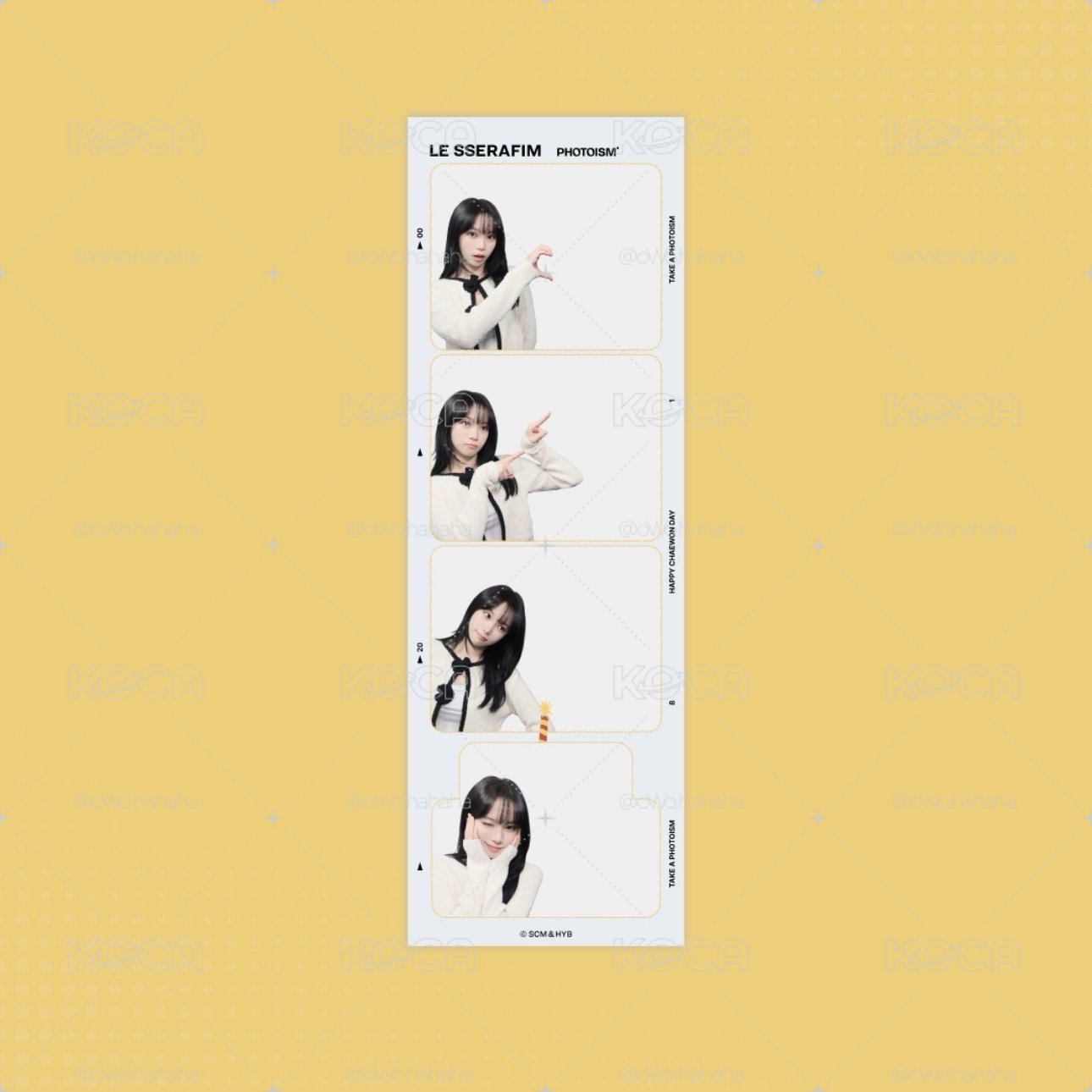 Le sserafim-金采源Photoism（人生四格代印）