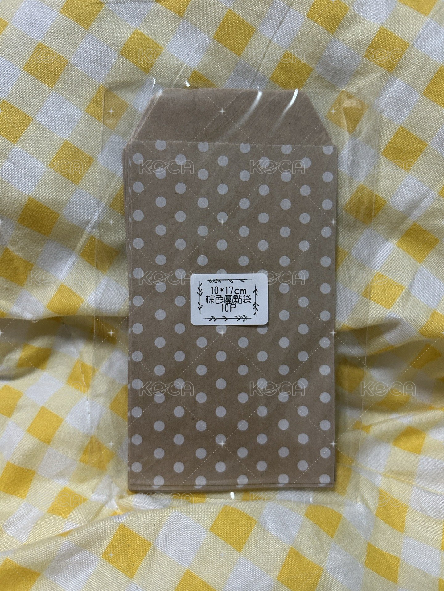 棕色波點紙袋*10