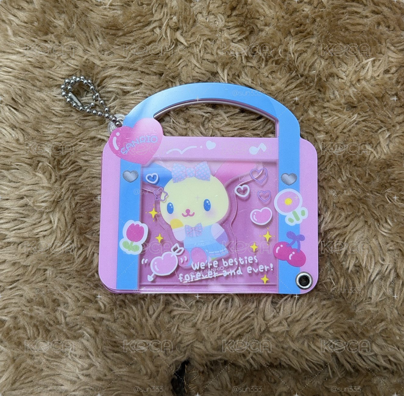 花小兔壓克力吊飾