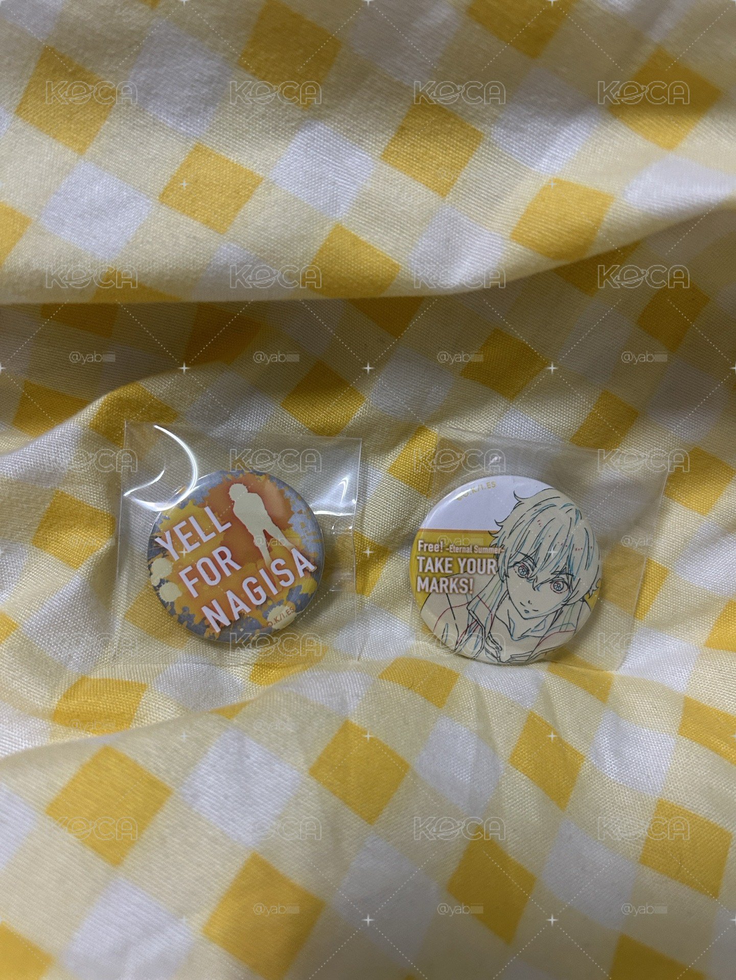 FREE！ 葉月渚 徽章*2