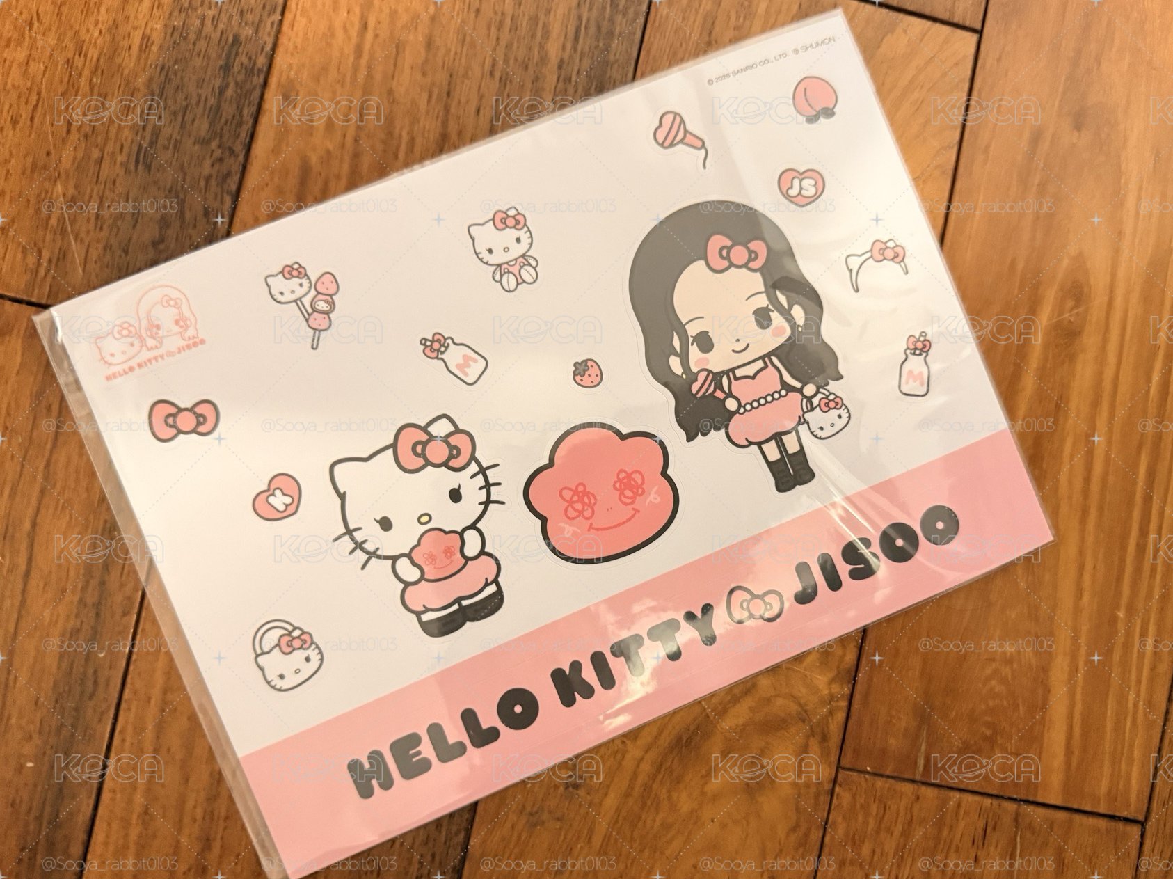 Jisoo kitty 滿額貼紙