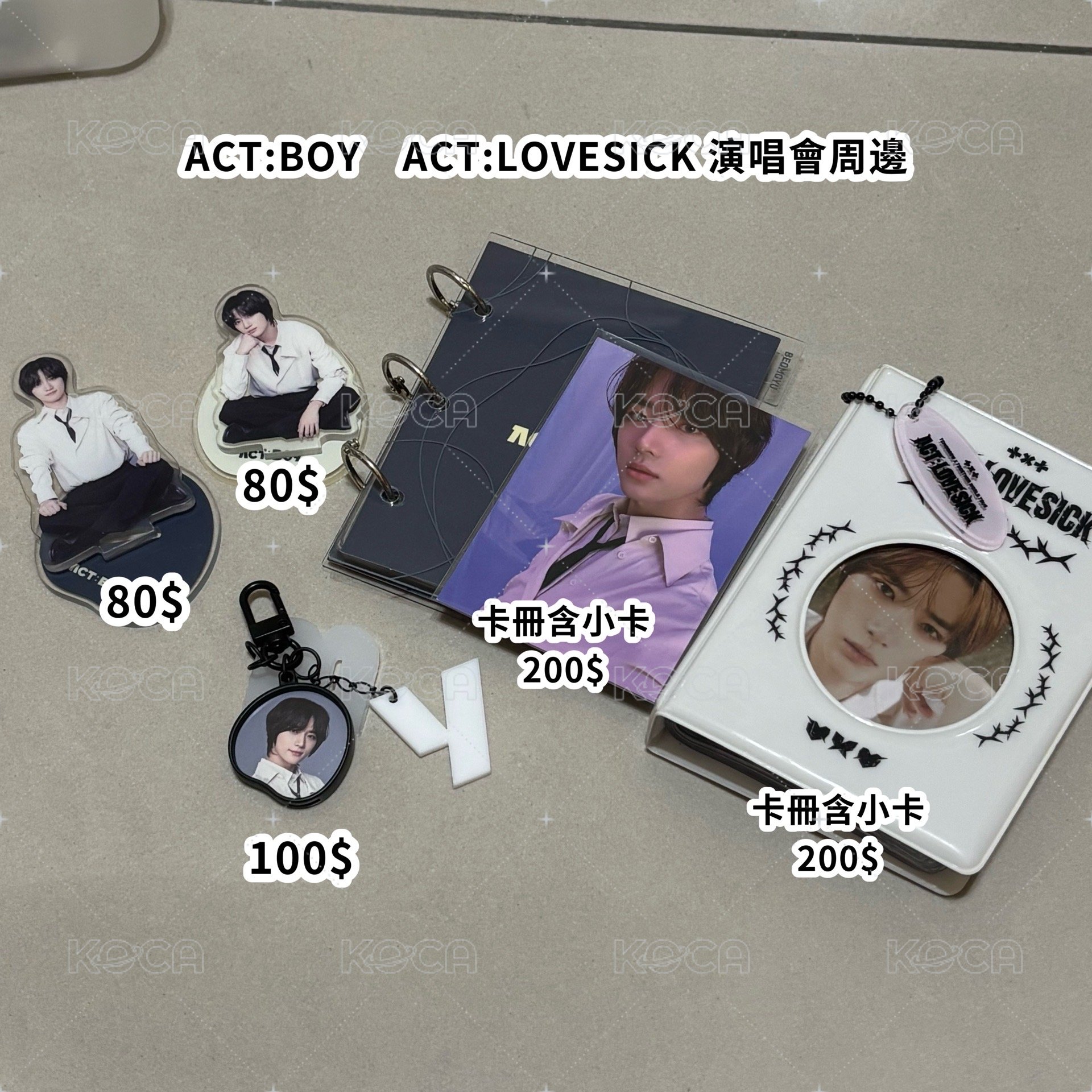 ACT:BOY   ACT:LOVESICK 演唱會周邊