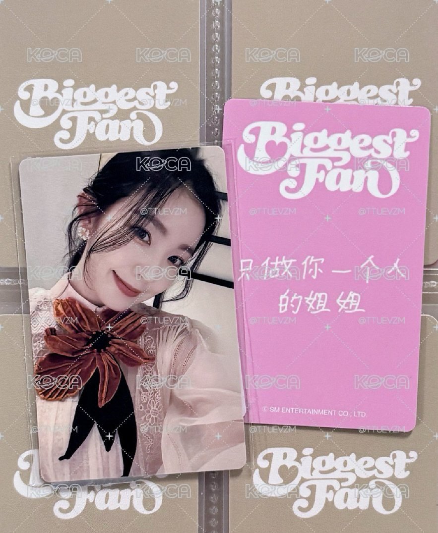 IRENE 小芒合影簽售卡 中文卡背