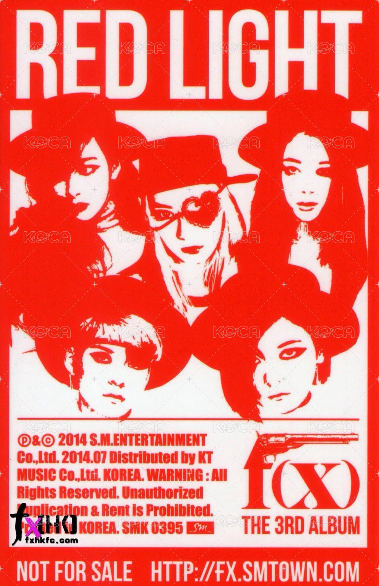 正規三<Red Light> 專輯卡  背面