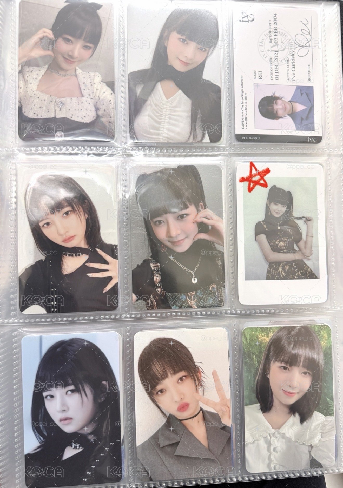 怜 ELEVEN 出道小卡盤💗