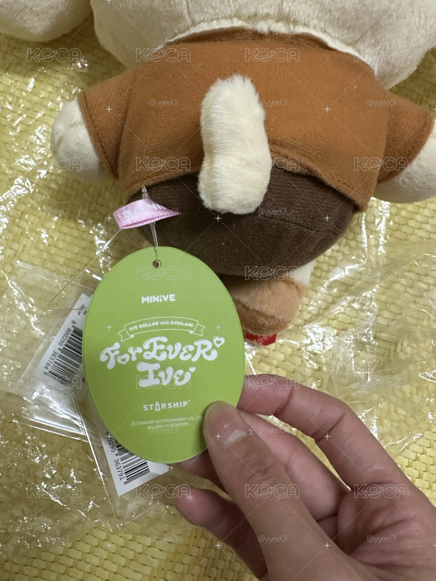 IVEMINIVE × 愛寶樂園 娃娃玩偶 GANGANJI+26張代言卡 全部2290