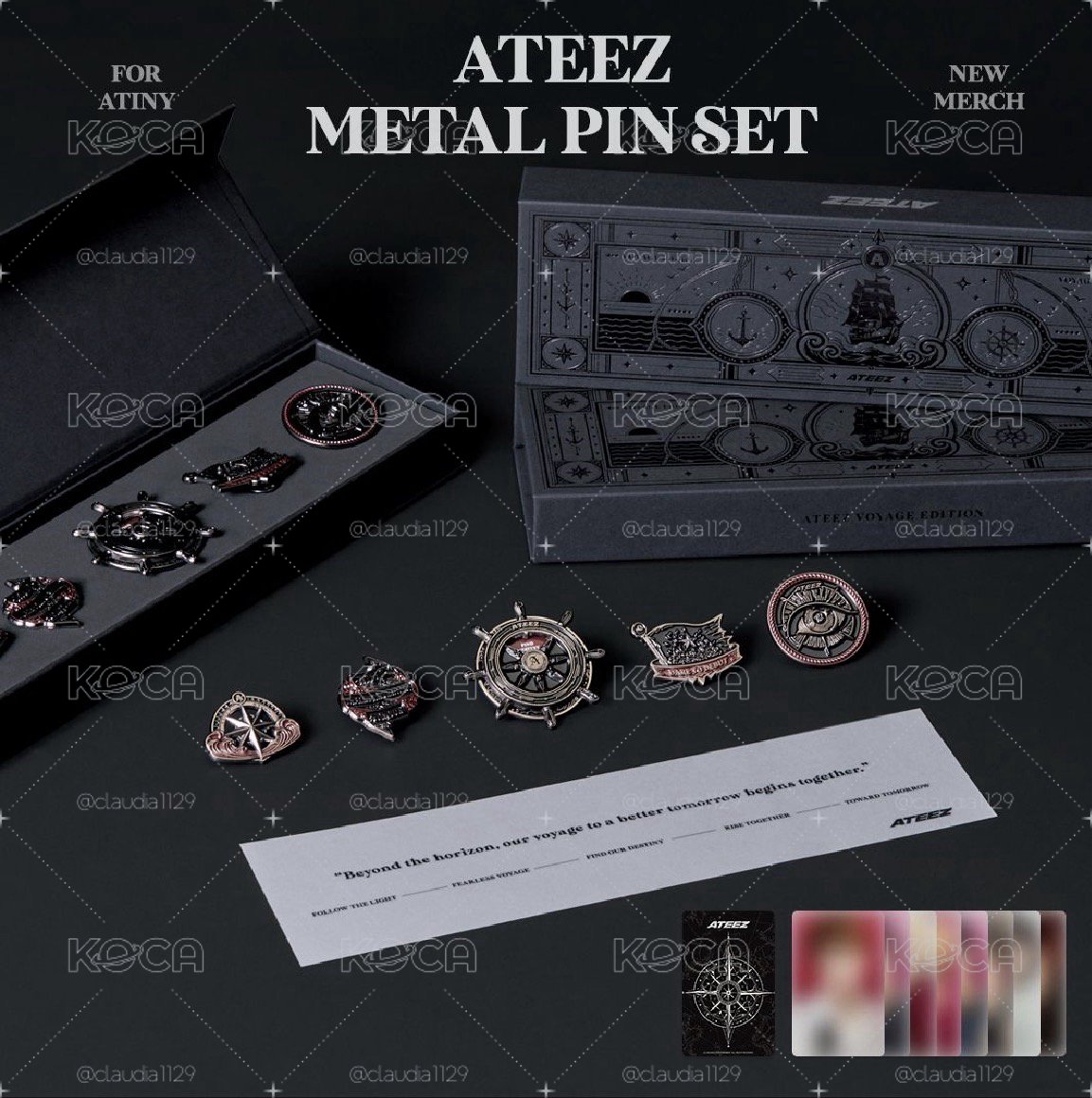 預購。fanplday 徽章 METAL PIN SET - VOYAGE EDITION