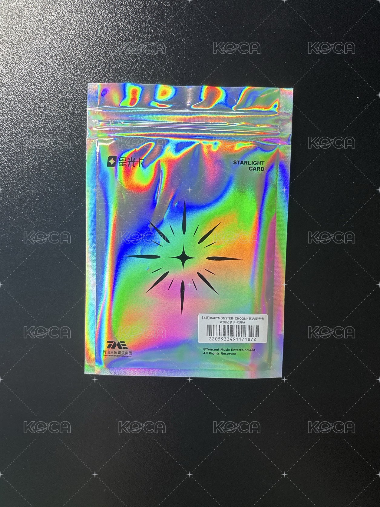 춤 (CHOOM) QQ音樂 三星 星光卡 雙面紀錄卡（原包裝出貨）