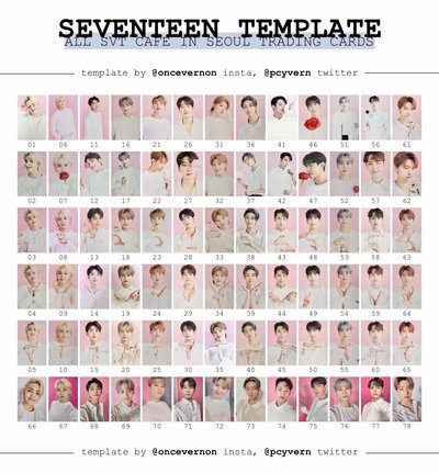 SEVENTEEN CAFE in Seoul 卡包卡