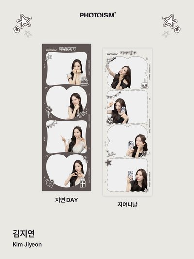 WJSN Kim Jiyeon X photoism 人生四格卡 代印 1組兩張