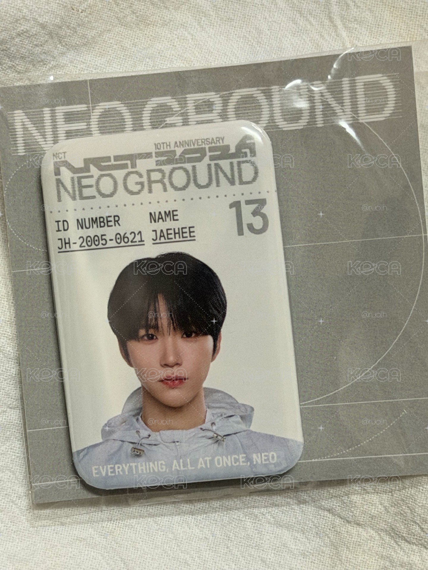NCT WISH JAEHEE 徽章 大隊十週年周邊
