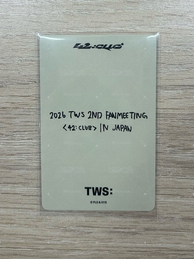 TWS 26 日本FM 隨機卡 申惟 網球 自拍 官拍 手寫卡背