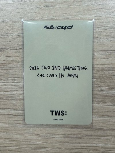TWS 26 日本FM 隨機卡 申惟 網球 自拍 官拍 手寫卡背
