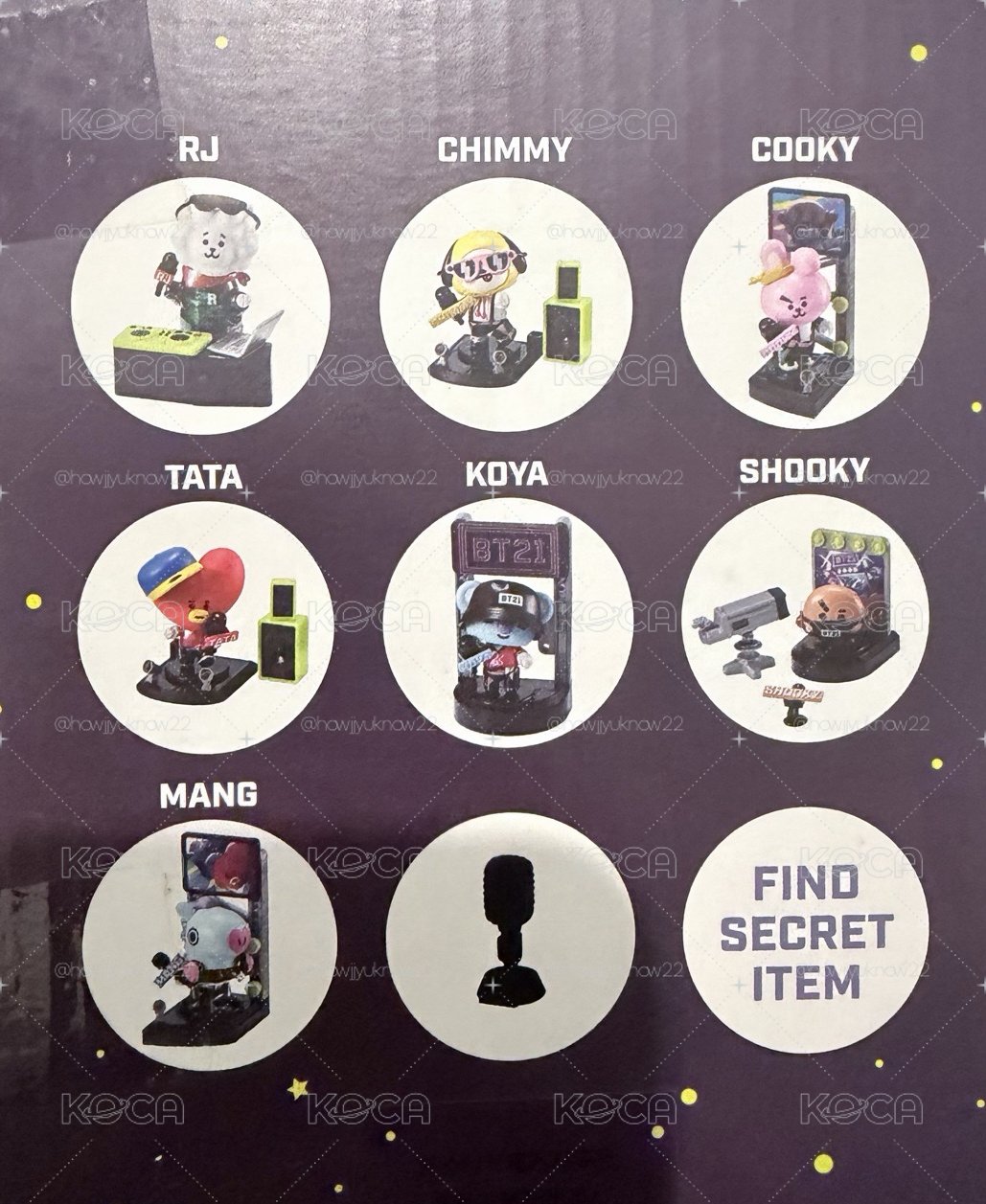 BT21 宇宙明星 VOL.3 全套公仔 二手