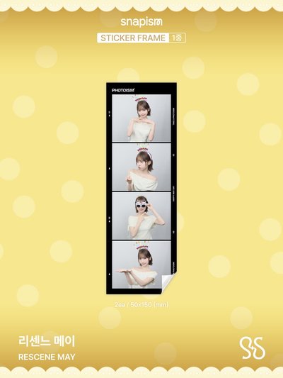 RESCENE MAY X photoism X snapism 人生四格卡 貼紙 代印 1組兩張