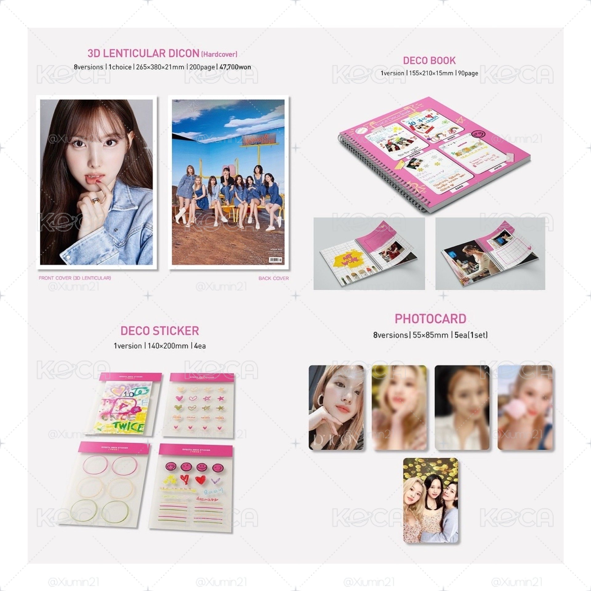 D社 X TWICE 十週年長盒寫真集